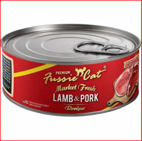 Fussie Cat Market Fresh Lamb & Pork can